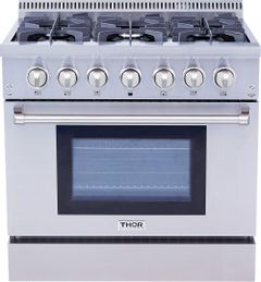 Thor Kitchen® 36" Stainless Steel Pro Style Dual Fuel Range