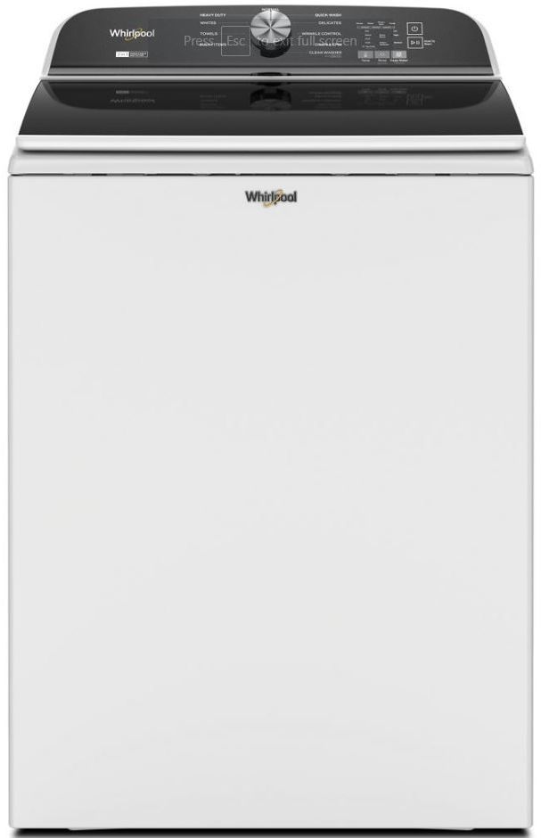 Whirlpool® 5.3 Cu. Ft. White Top Load Washer 