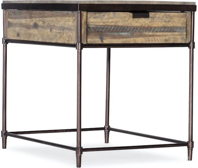 Hooker® Furniture St. Armand Antique Bronze/Light Natural Rectangular End Table