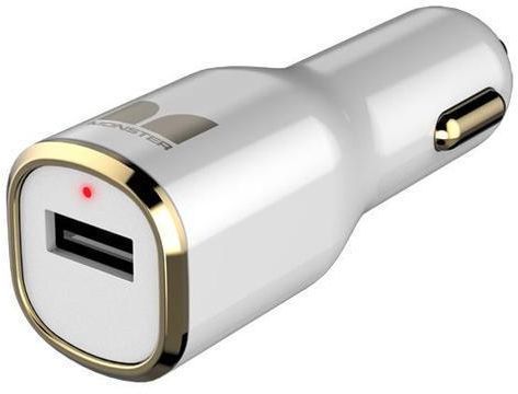 Monster® iCarCharger Max 1-White/Gold