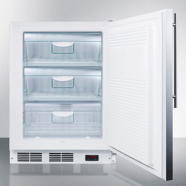 Accucold® by Summit® 3.5 Cu. Ft. Stainless Steel ADA Compliant All Freezer 1