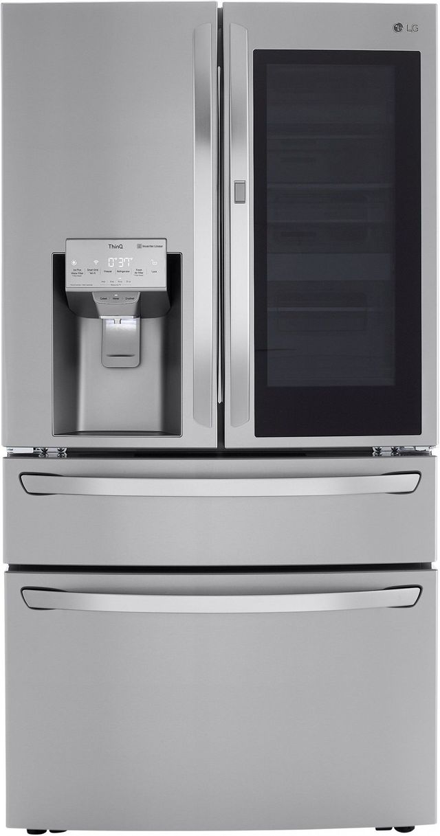 LG 22.5 Cu. Ft. PrintProof™ Stainless Steel Smart Wi-Fi Enabled Counter Depth French Door Refrigerator 1