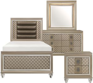 Homelegance® Loudon 4-Piece Champagne Youth Bedroom Set