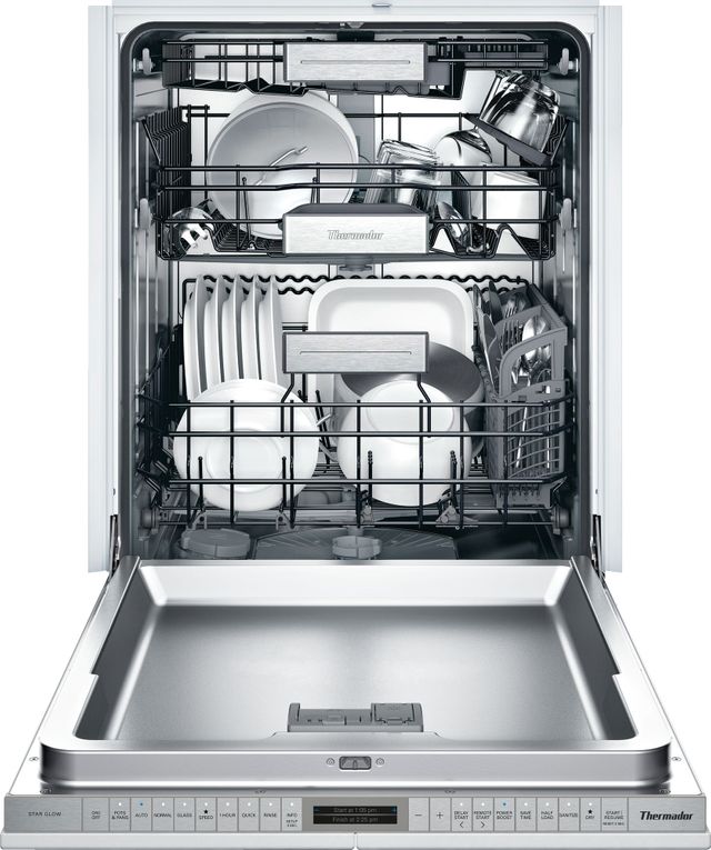 Thermador® Star Sapphire® 24" Custom Panel Built In Dishwasher-2