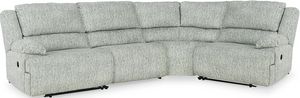 Signature Design by Ashley® McClelland 4-Piece Gray Manual Reclining Sectional