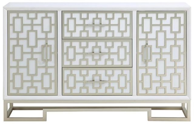 Coast2Coast Home™ Accents by Andy Stein Champagne Lights/Dreamy White Credenza-1