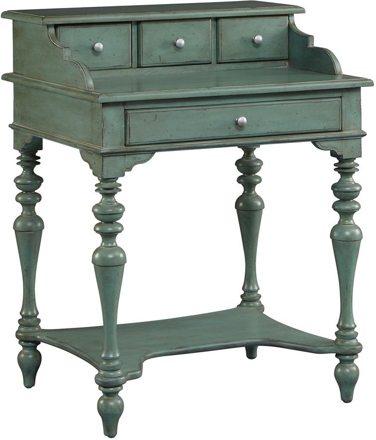 turquoise secretary desk