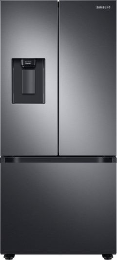 Samsung 22.1 Cu. Ft. Fingerprint Resistant Black Stainless Steel French Door Refrigerator