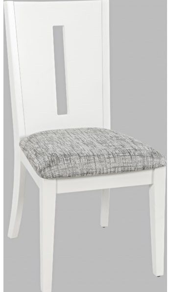 Jofran Inc. Urban Icon Gray and White Slotback Chair 1