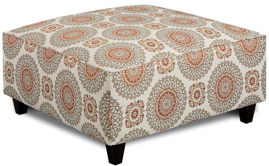 Affordable Furniture 9005 Brianne Marmalade Cocktail Ottoman