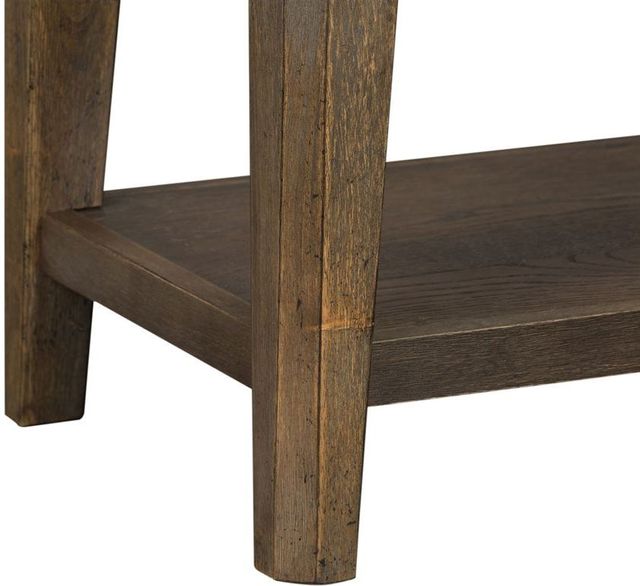 Liberty Artisan Prairie Aged Oak Upholstered Bench 4