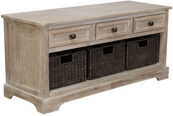 Signature Design by Ashley® Oslember Light Brown Storage Bench