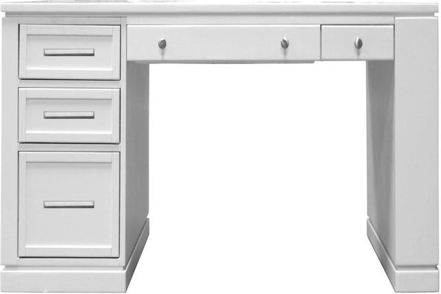 Parker House® Catalina 60" Cottage White Writing Desk Top with Power Center and USB 2
