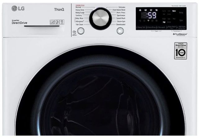 LG 2.4 Cu. Ft. White Front Load Washer 4