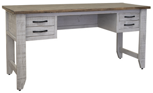 International Furniture Direct Pueblo Brown/Light Gray Desk
