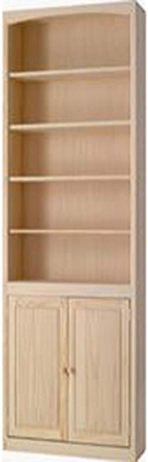 Archbold Furniture Pine 24" x 72" Bookcase With Doors