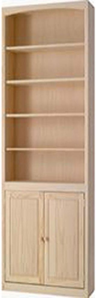 Archbold Furniture Pine 24" x 84" Bookcase With Doors