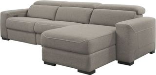Signature Design by Ashley® Mabton Gray 3-Piece Reclining Sectional