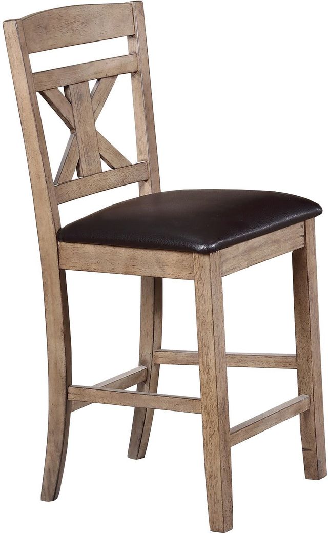 Winners Only® Grandview Oatmeal 24" X-Back Bar Stool | Roby's Furniture ...