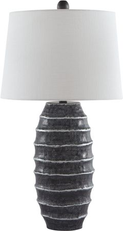 Signature Design by Ashley® Billow Antique Silver Metal Table Lamp