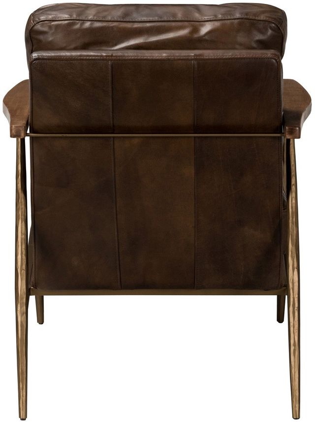 Classic Home Christopher Antique Brown All Leather Club Chair ...
