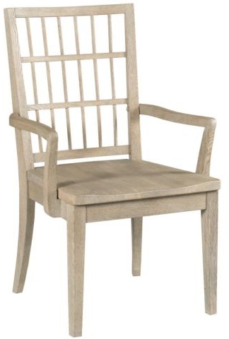 Kincaid Furniture Symmetry Sand Wood Arm Chair