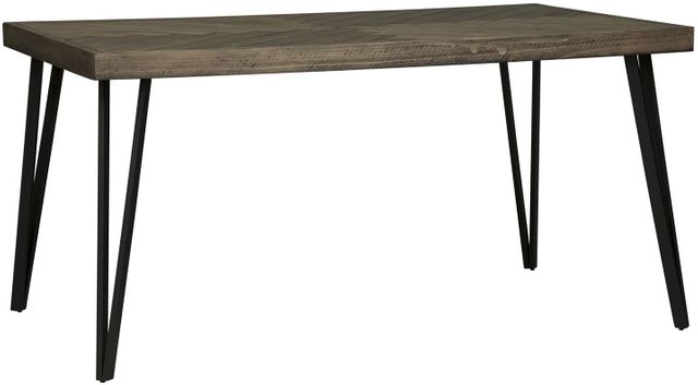 Liberty Furniture Horizons Rustic Caramel Rectangular Leg Table 1