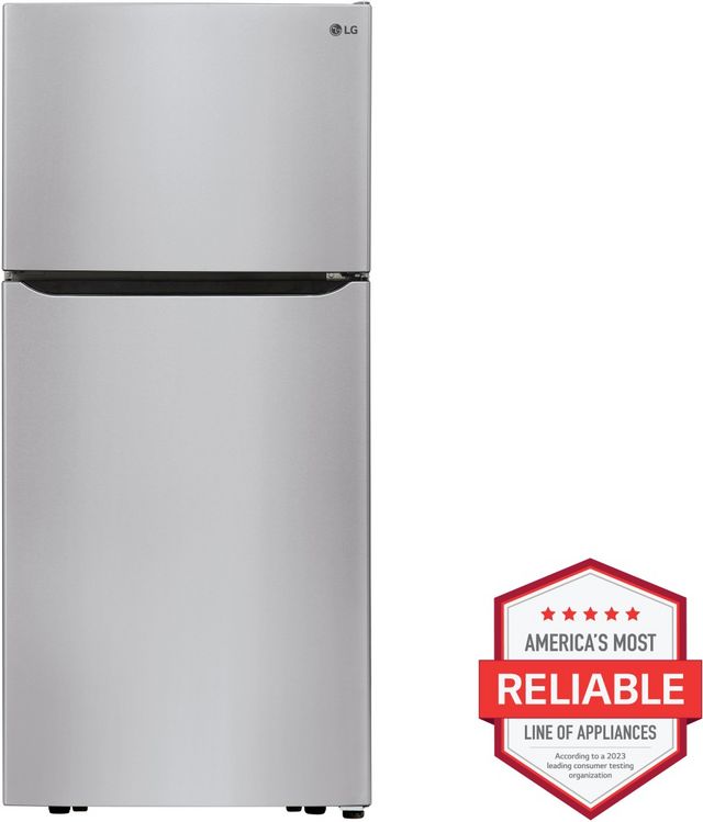 LG 30 in. 20.2 Cu. Ft. Stainless Steel Top Freezer Refrigerator-1