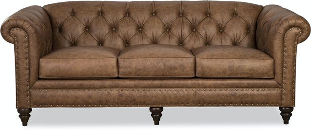Craftmaster CM Leather Three Cushion Sofa | Colder's | Milwaukee Area