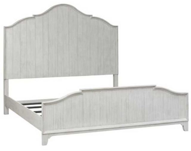 Liberty Farmhouse Reimagined Antique White King Panel Bed 0