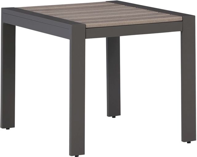 Signature Design by Ashley® Tropicava Taupe Outdoor End Table-0