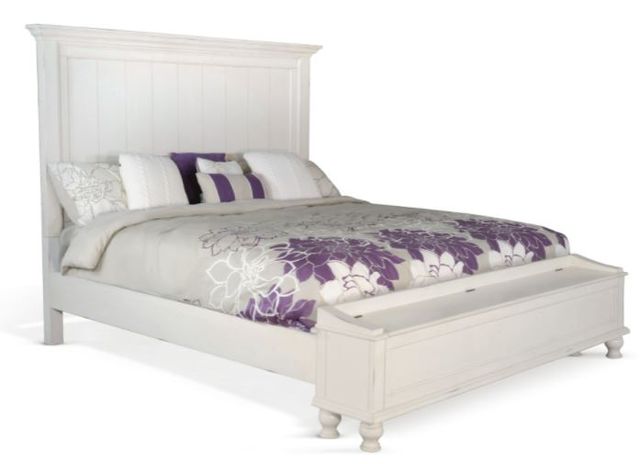 Sunny Designs™ Carriage House Weathered Crème Storage Eastern King Bed