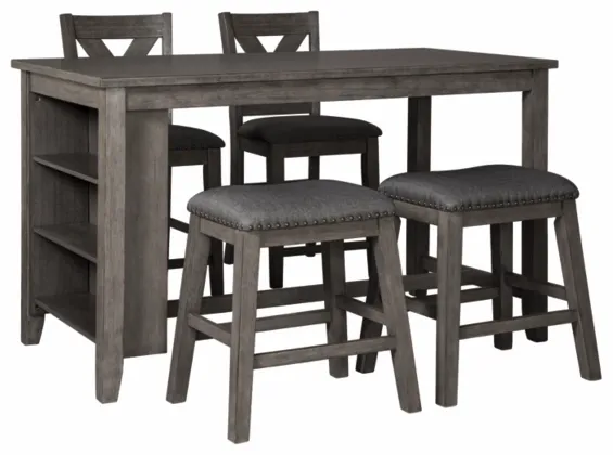 Signature Design by Ashley® Caitbrook 5-Piece Gray Counter Height Dining Set