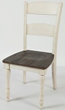 Jofran Inc. Madison County White Ladderback Dining Chair-3