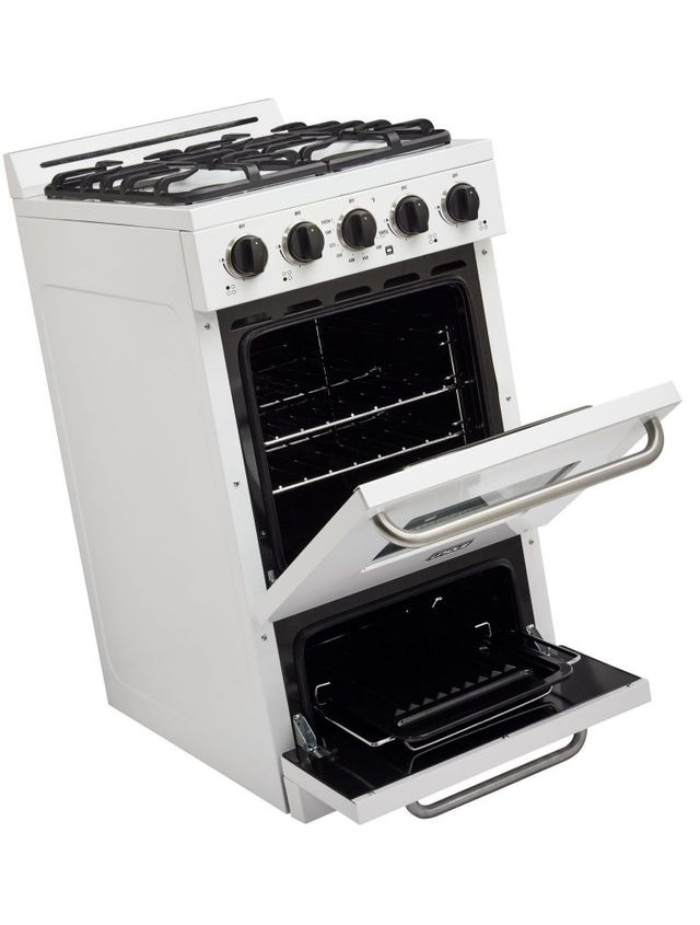 Unique® Appliances Classic 20" White Freestanding Liquid Propane Gas Range 3