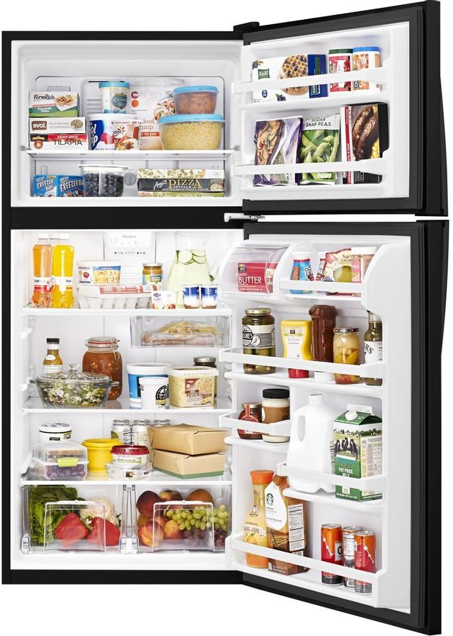 Whirlpool® 18.2 Cu. Ft. Top Freezer Refrigerator-Black 19