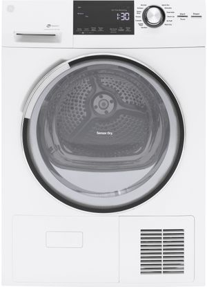 GE® 4.1 Cu. Ft. White Front Load Electric Dryer