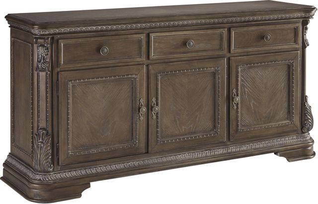 Signature Design by Ashley® Charmond Brown Dining Room Buffet and China-3