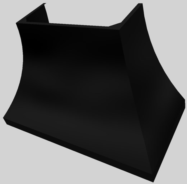 Vent-A-Hood® Designer Series 48" Black Wall Mounted Range Hood 4