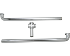 Elkay® Chrome Drain Fitting Center Outlet for Triple Bowl Sinks with Aligned Drains