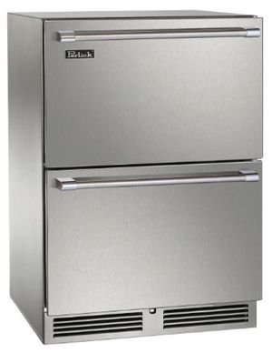 Perlick® Marine Signature Stainless Steel 24" Dual Zone Refrigerator and Freezer