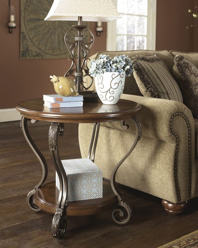 Table d'extrémité ronde Nestor, brun, Signature Design by Ashley® 3
