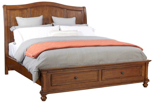 Aspenhome® Oxford Whiskey Brown Queen Storage Footboard