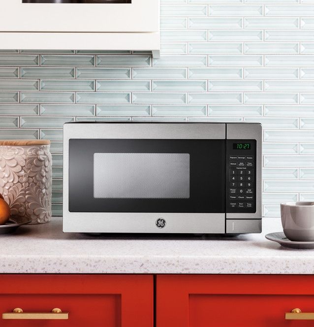GE® 0.7 Cu. Ft. Stainless Steel Countertop Microwave 16