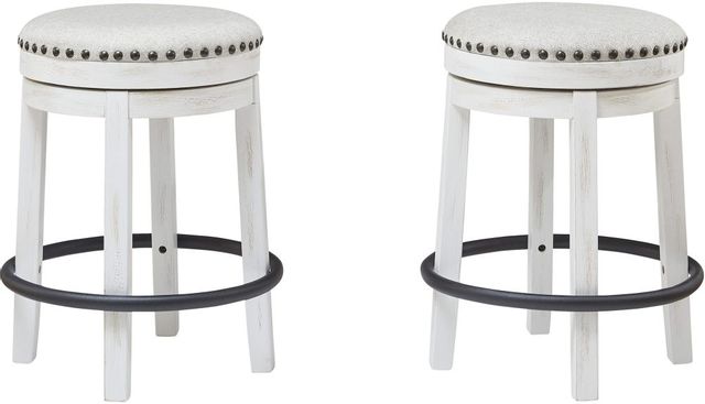 Signature Design by Ashley® Valebeck White Counter Height Stool 3