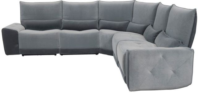 Homelegance® Helix 5-Piece Gray Power Reclining Sectional-1