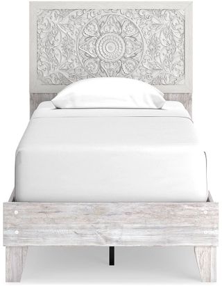 Signature Design by Ashley® Paxberry Whitewash Twin Panel Platform Bed
