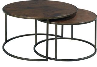 Hammary Sanfod Collection Brown Round Cocktail Table