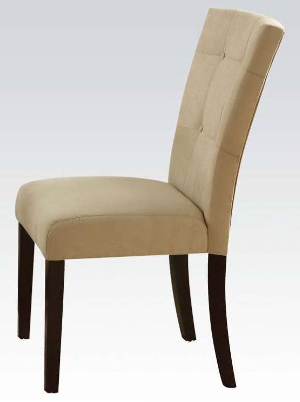 ACME Furniture Baldwin Beige Microfiber Side Chair (Set of 2)