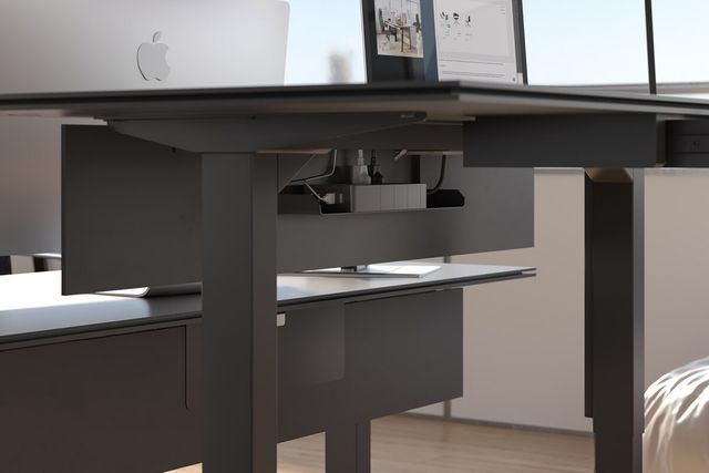 BDI Stance® Black Lift Desk 2